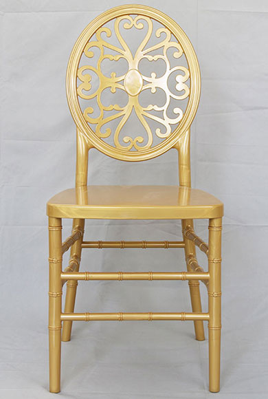 Plastic Cloud Chair Assembled Gold Color
