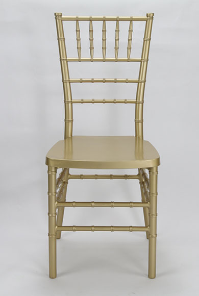 PP monoblock chiavari chair gold color